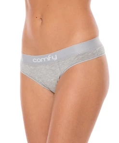Comfyballs - Wood Women's String (2 Pack) - Heather Grey