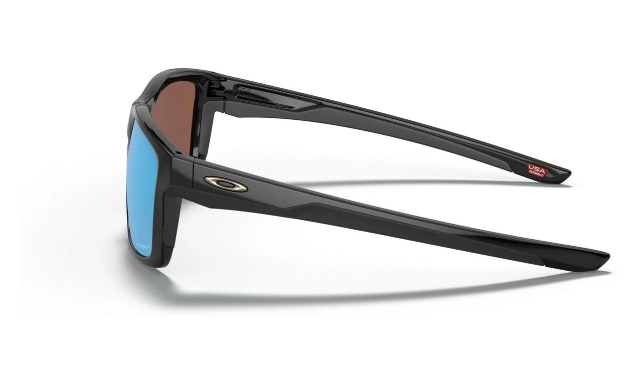 Oakley - Mainlink Performance Sunglasses: Polished Black/Polished Black Frame, Prizm Ruby Polarised Deep H2O Lenses - Image 4
