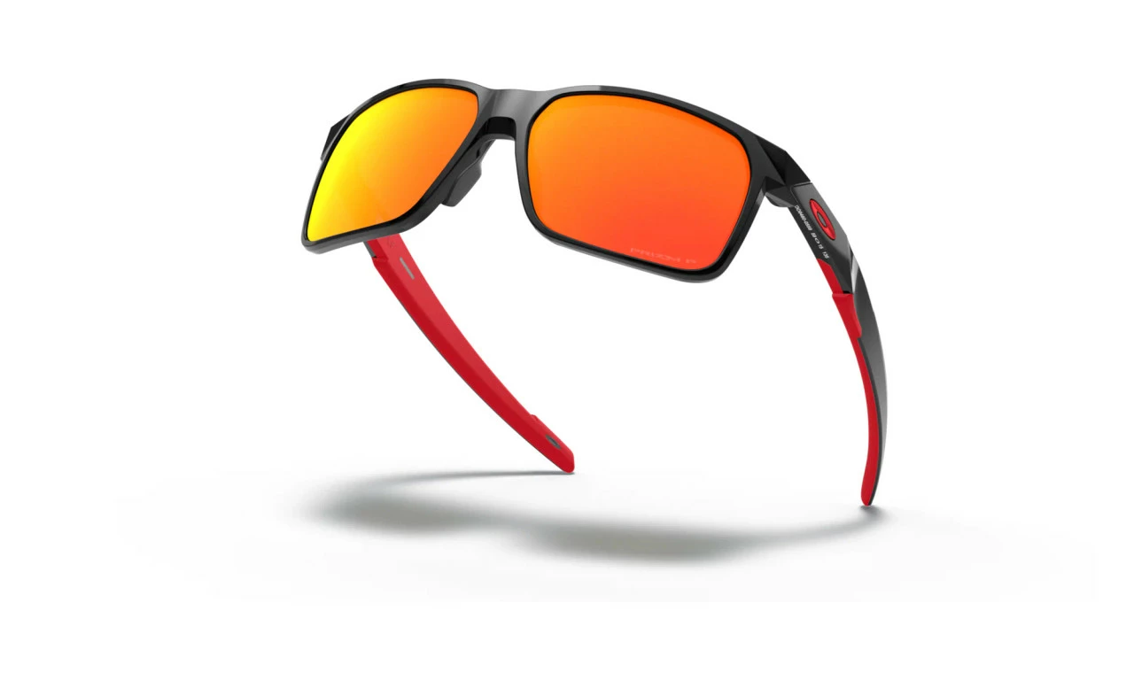 Oakley - Portal X Performance And Lifestyle Sunglasses - Polished Black Frame And Arms: Prizm Deep H2O Prizm Ruby Polarised Lenses - Image 4