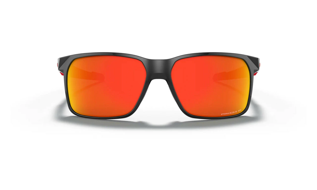 Oakley - Portal X Performance And Lifestyle Sunglasses - Polished Black Frame And Arms: Prizm Deep H2O Prizm Ruby Polarised Lenses - Image 2