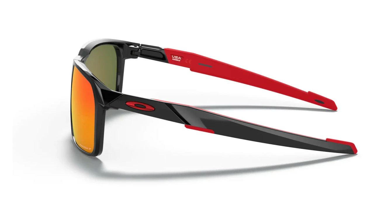 Oakley - Portal X Performance And Lifestyle Sunglasses - Polished Black Frame And Arms: Prizm Deep H2O Prizm Ruby Polarised Lenses - Image 5