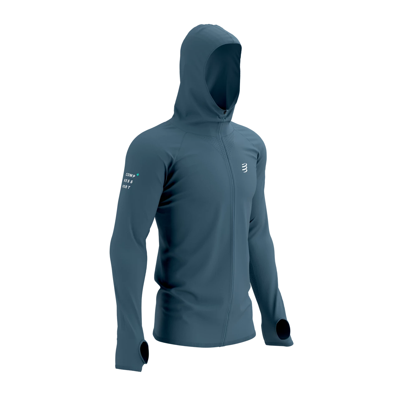 Compressport - 3D Thermo Seamless Hoodie Zip - Born To SwimBikeRun - Men's - Image 10