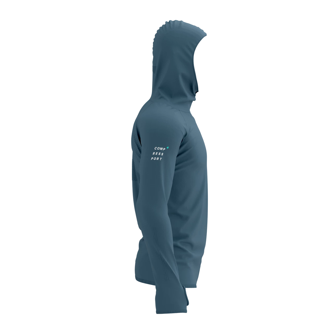 Compressport - 3D Thermo Seamless Hoodie Zip - Born To SwimBikeRun - Men's - Image 5