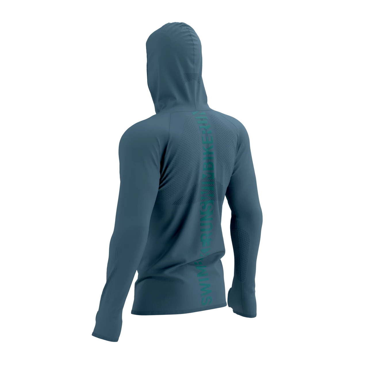 Compressport - 3D Thermo Seamless Hoodie Zip - Born To SwimBikeRun - Men's - Image 14