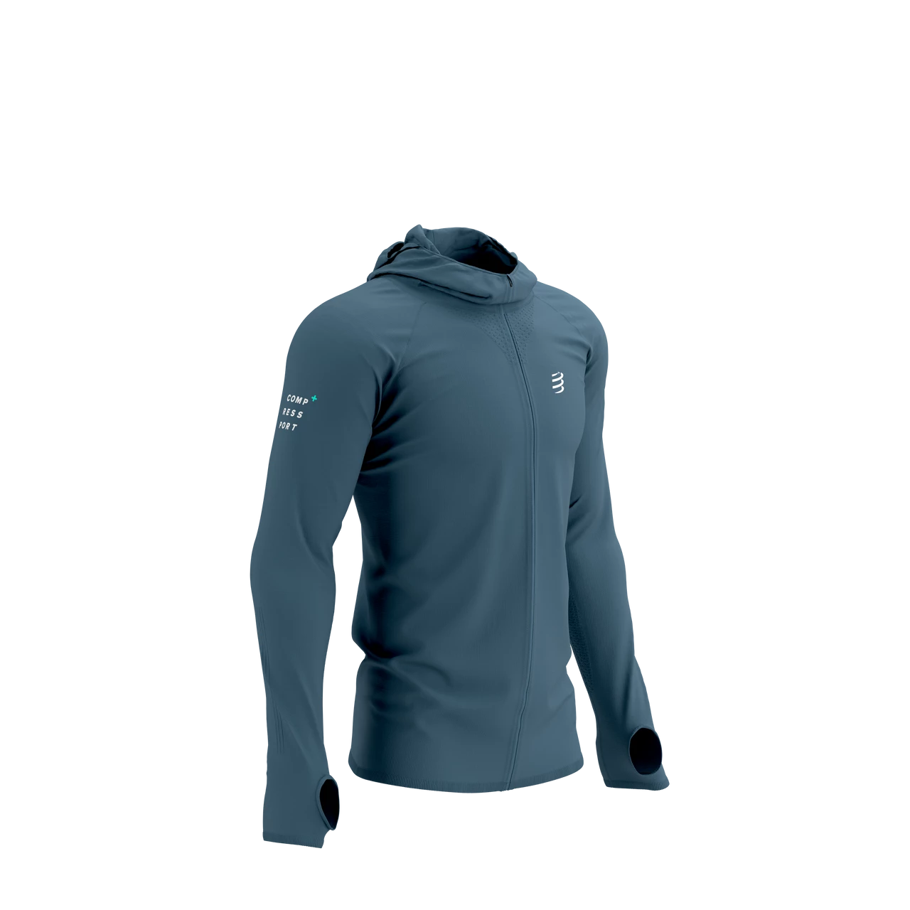 Compressport - 3D Thermo Seamless Hoodie Zip - Born To SwimBikeRun - Men's