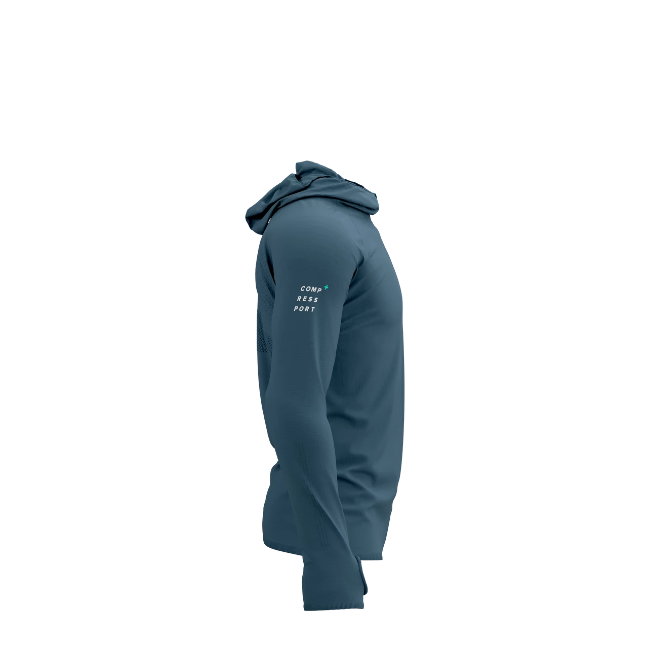 Compressport - 3D Thermo Seamless Hoodie Zip - Born To SwimBikeRun - Men's - Image 3