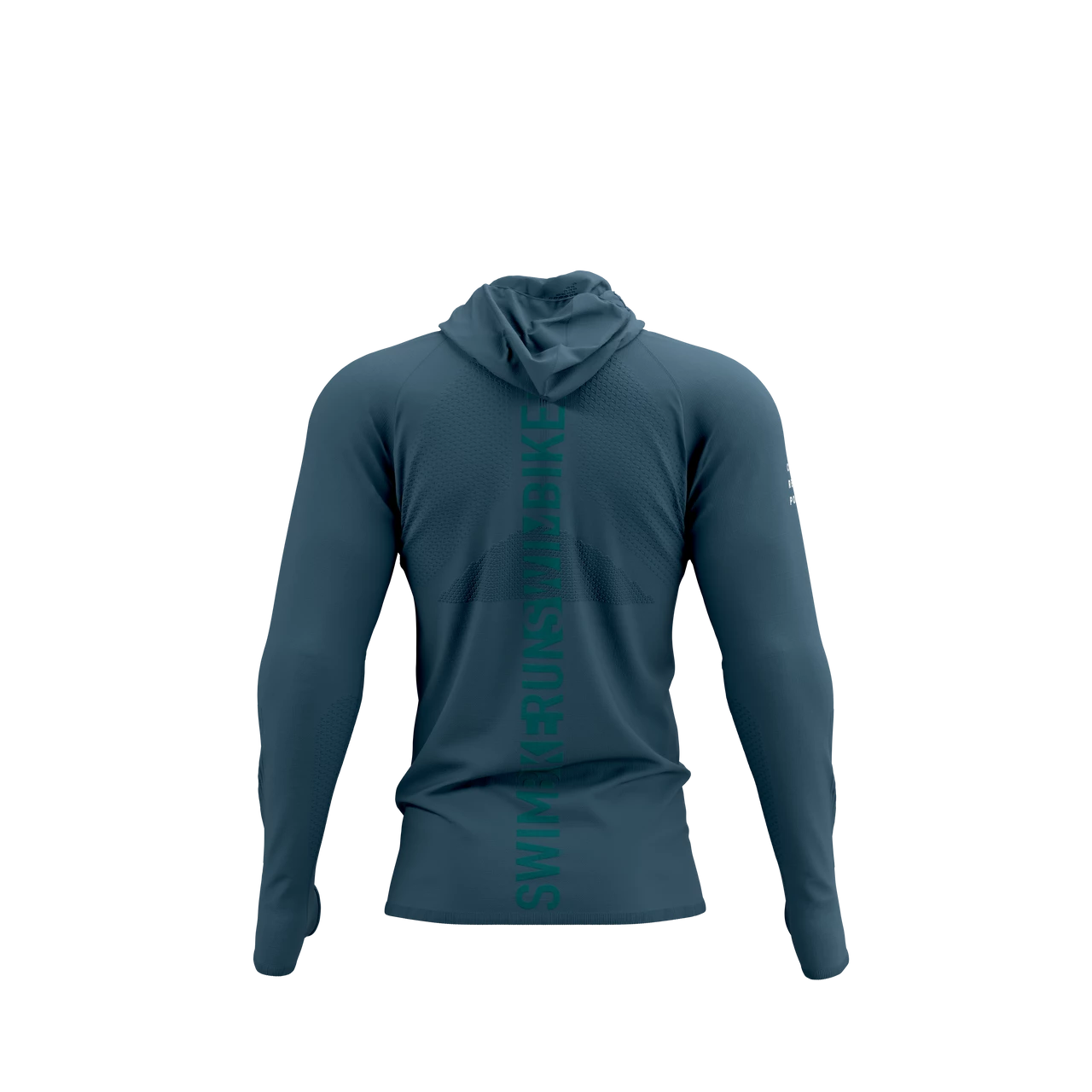 Compressport - 3D Thermo Seamless Hoodie Zip - Born To SwimBikeRun - Men's - Image 12