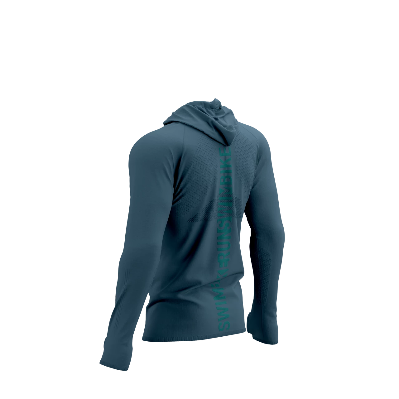 Compressport - 3D Thermo Seamless Hoodie Zip - Born To SwimBikeRun - Men's - Image 8