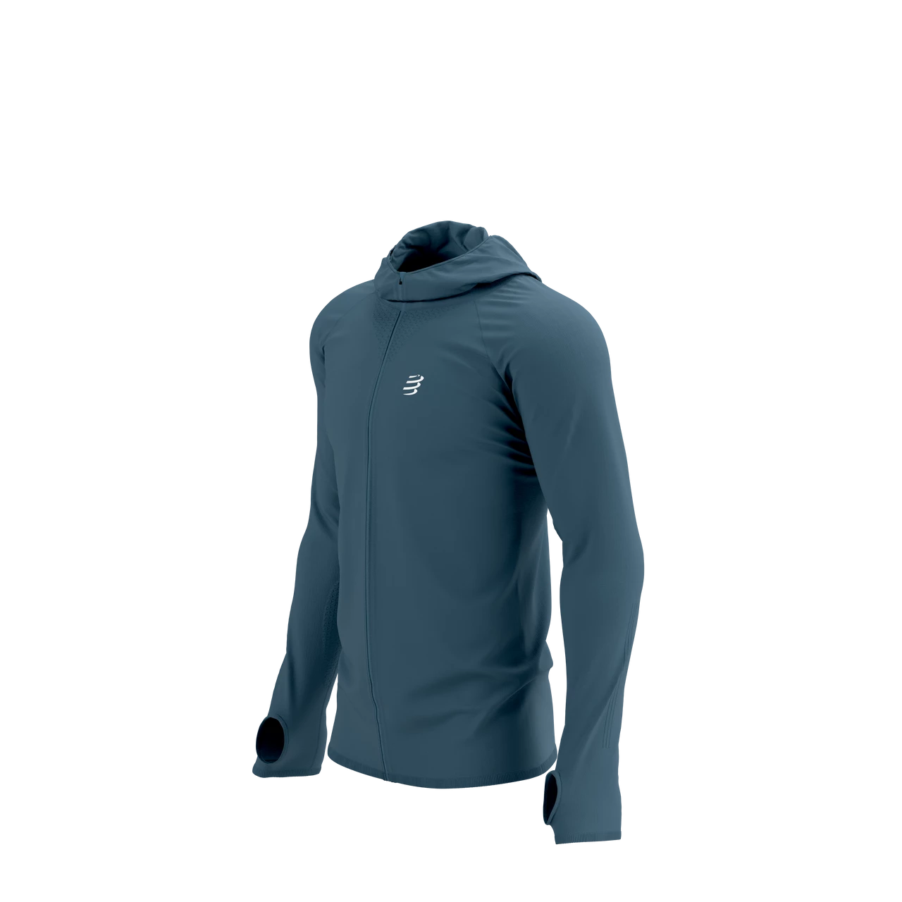Compressport - 3D Thermo Seamless Hoodie Zip - Born To SwimBikeRun - Men's - Image 2