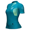 Compressport - Trail Postural Short Sleeve Top - Women's - Enamel/Paradise Green