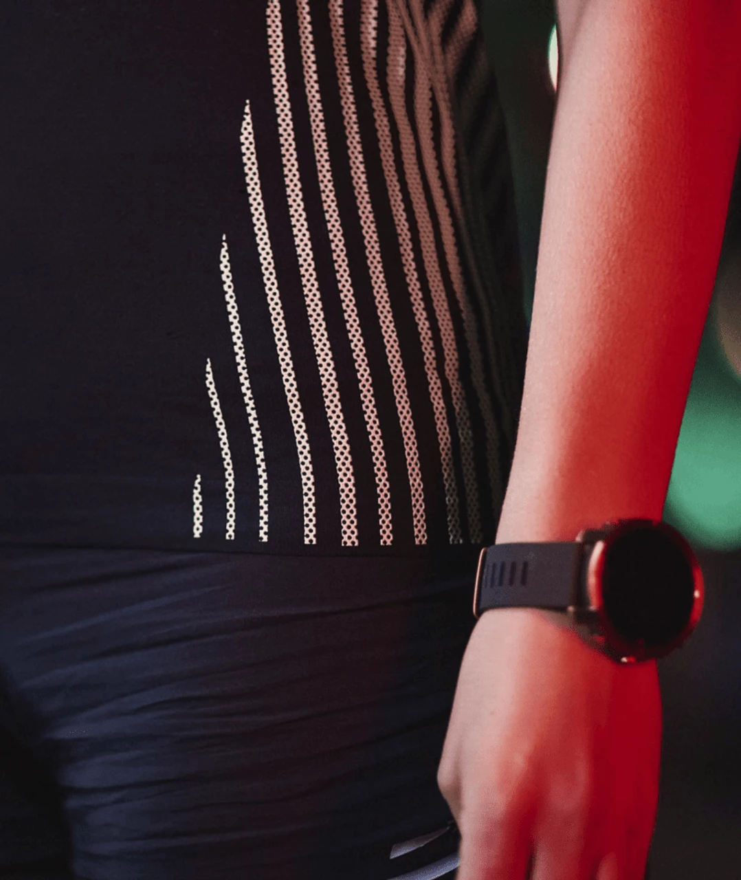 Compressport - Performance Short Sleeve Tshirt - Women's - Black/Paradise Green - Image 3