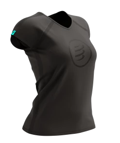 Compressport - Training Tshirt Short Sleeve - Black Edition - Women's