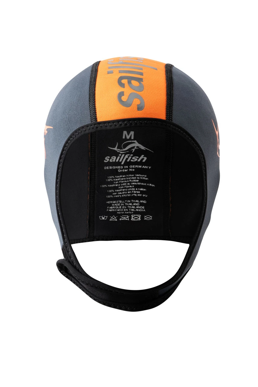 Sailfish - Unisex Adjustable Neoprene Cap - Orange 2 Sailfish - Unisex Adjustable Neoprene Cap - Orange - Image 2