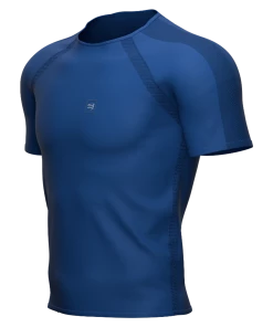 Compressport - Men's Training Short-Sleeve T-Shirt - Blue Lolite