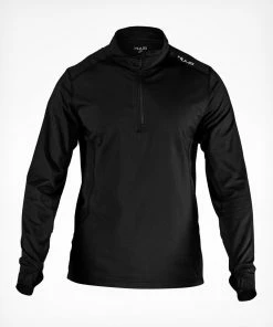 HUUB - Thermal Long Sleeve Half Zip Top - Men's - Black - 2023