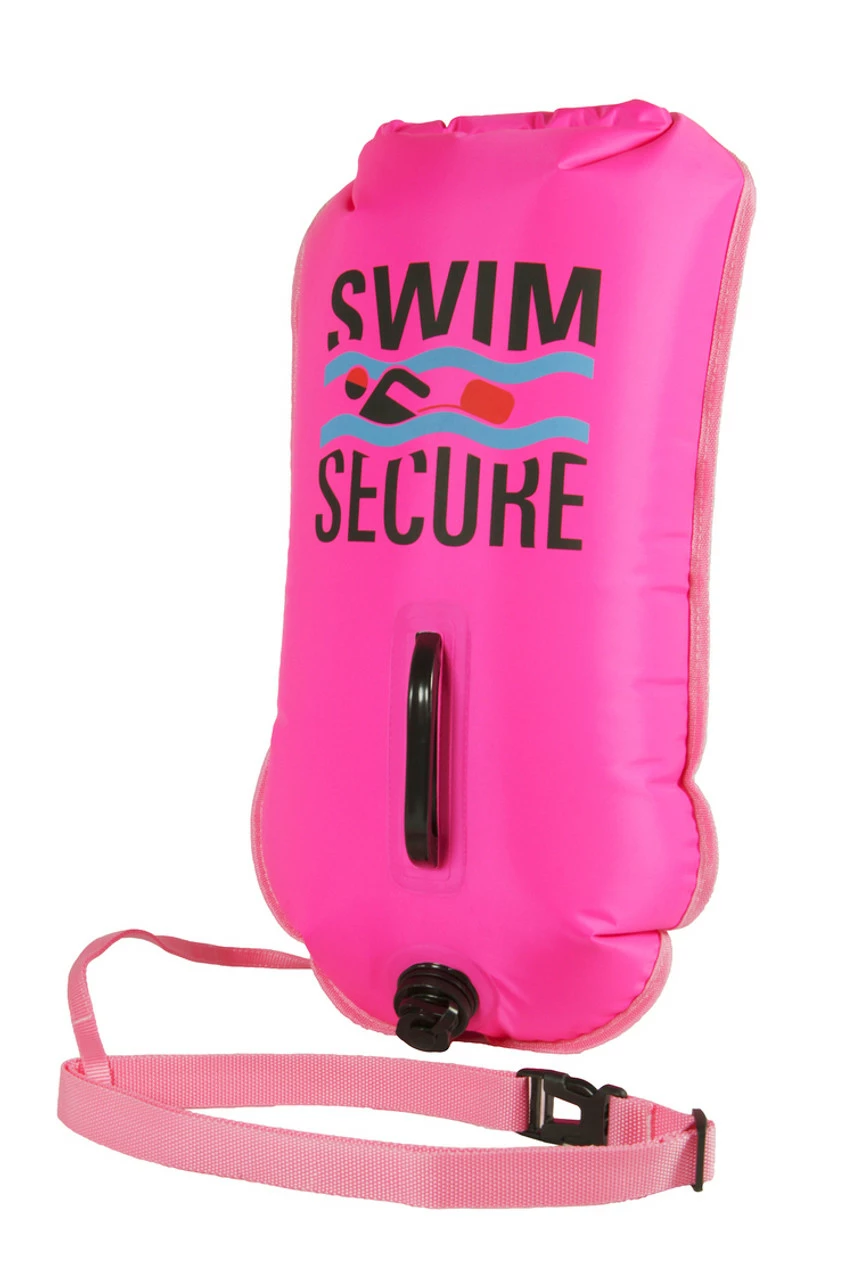 Swim Secure - ChillSwim Safety Buoy - Pink Inflatable Dry Bag