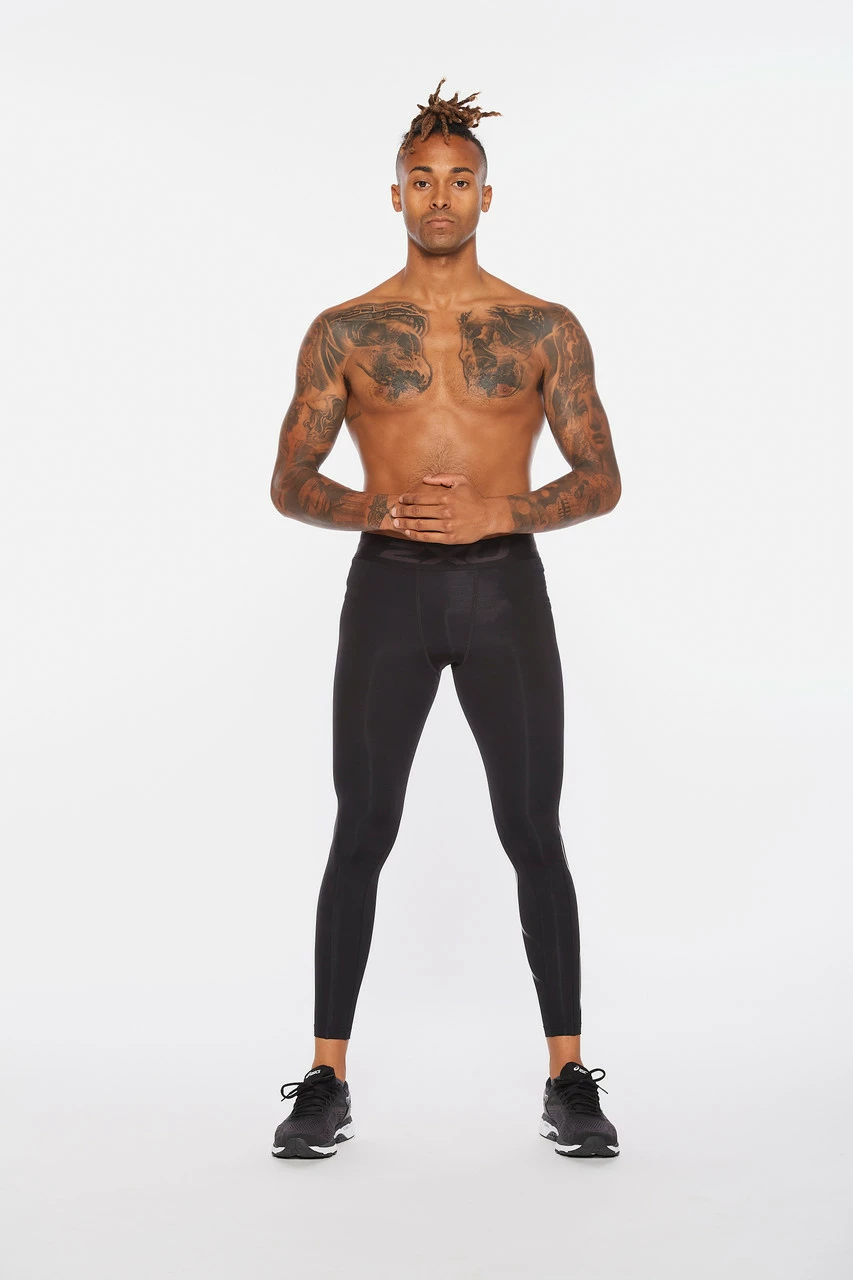 2XU - Ignition Men's Compression Tights - Black/Nero 9 2XU - Ignition Men's Compression Tights - Black/Nero - Image 9