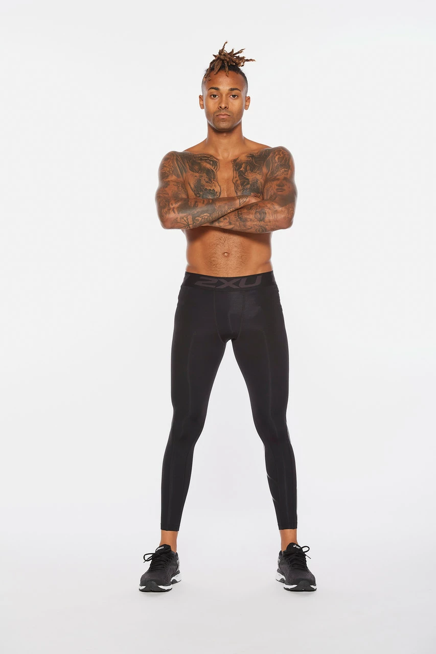 2XU - Ignition Men's Compression Tights - Black/Nero 8 2XU - Ignition Men's Compression Tights - Black/Nero - Image 8