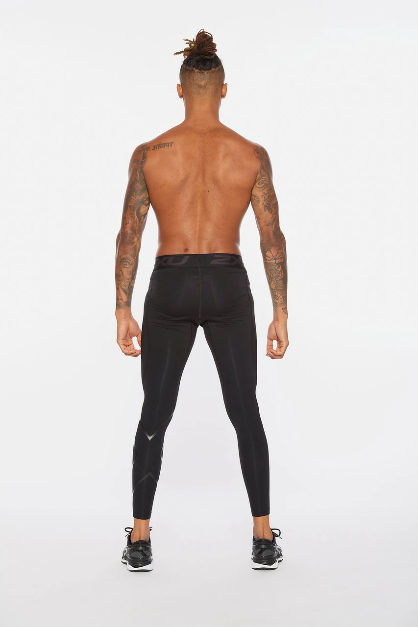2XU - Ignition Men's Compression Tights - Black/Nero 10 2XU - Ignition Men's Compression Tights - Black/Nero - Image 10