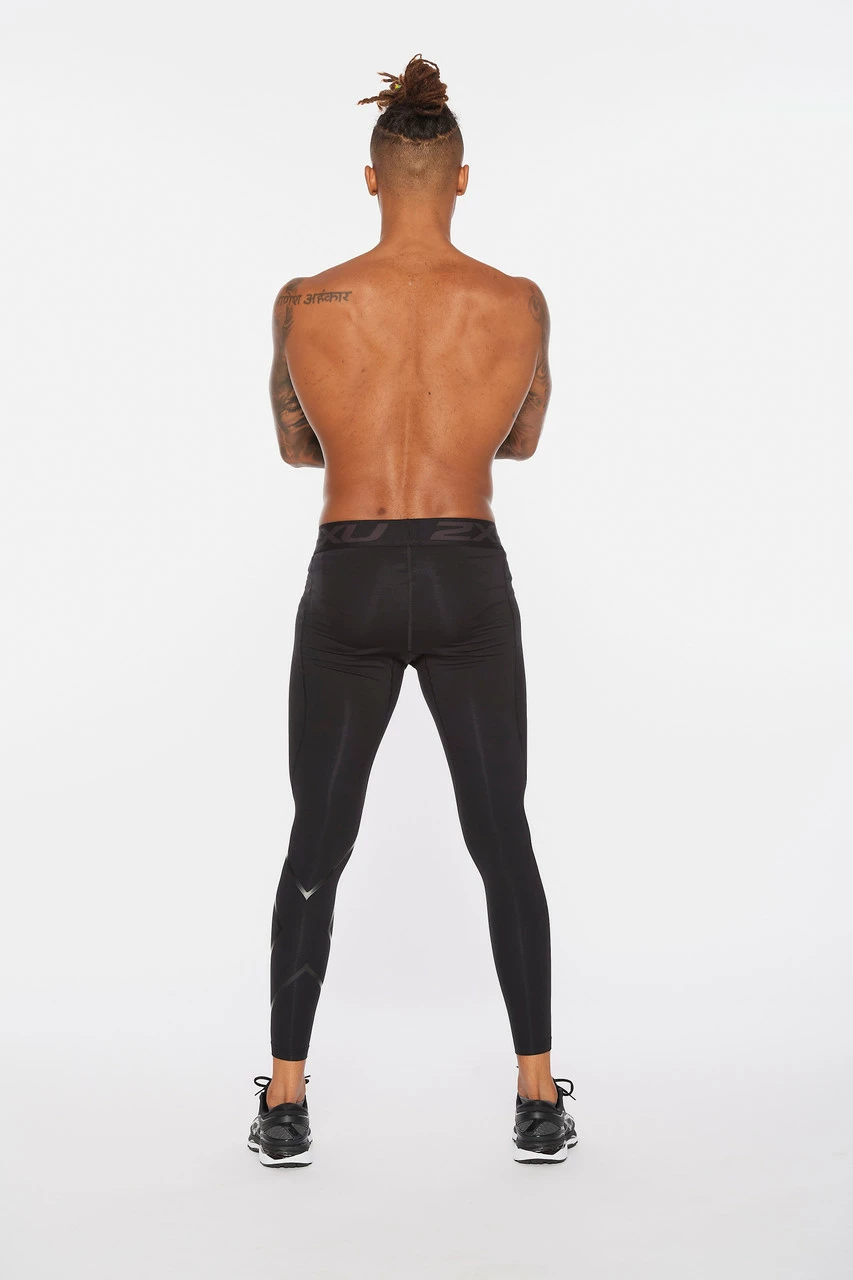 2XU - Ignition Men's Compression Tights - Black/Nero 12 2XU - Ignition Men's Compression Tights - Black/Nero - Image 12