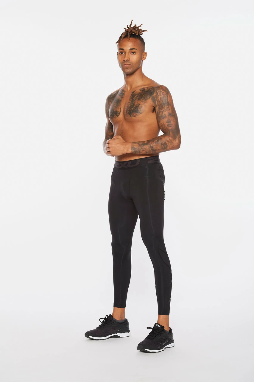 2XU - Ignition Men's Compression Tights - Black/Nero 14 2XU - Ignition Men's Compression Tights - Black/Nero - Image 14