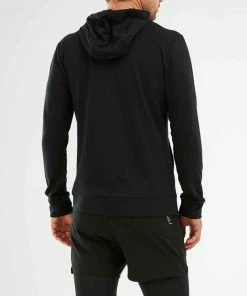 2XU - Transit Zip Hoodie - Men's -2XU-shop MR6040a BLK BLK 01 squashed 70165.1615470412