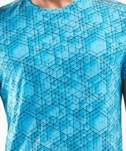 2XU - Men's GHST Short-Sleeve T-Shirt - Matrix Aqua/Black Reflective