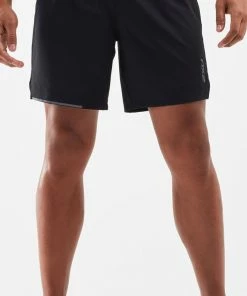 2XU - XVENT 7-Inch Men's Shorts - Black/Silver Reflective