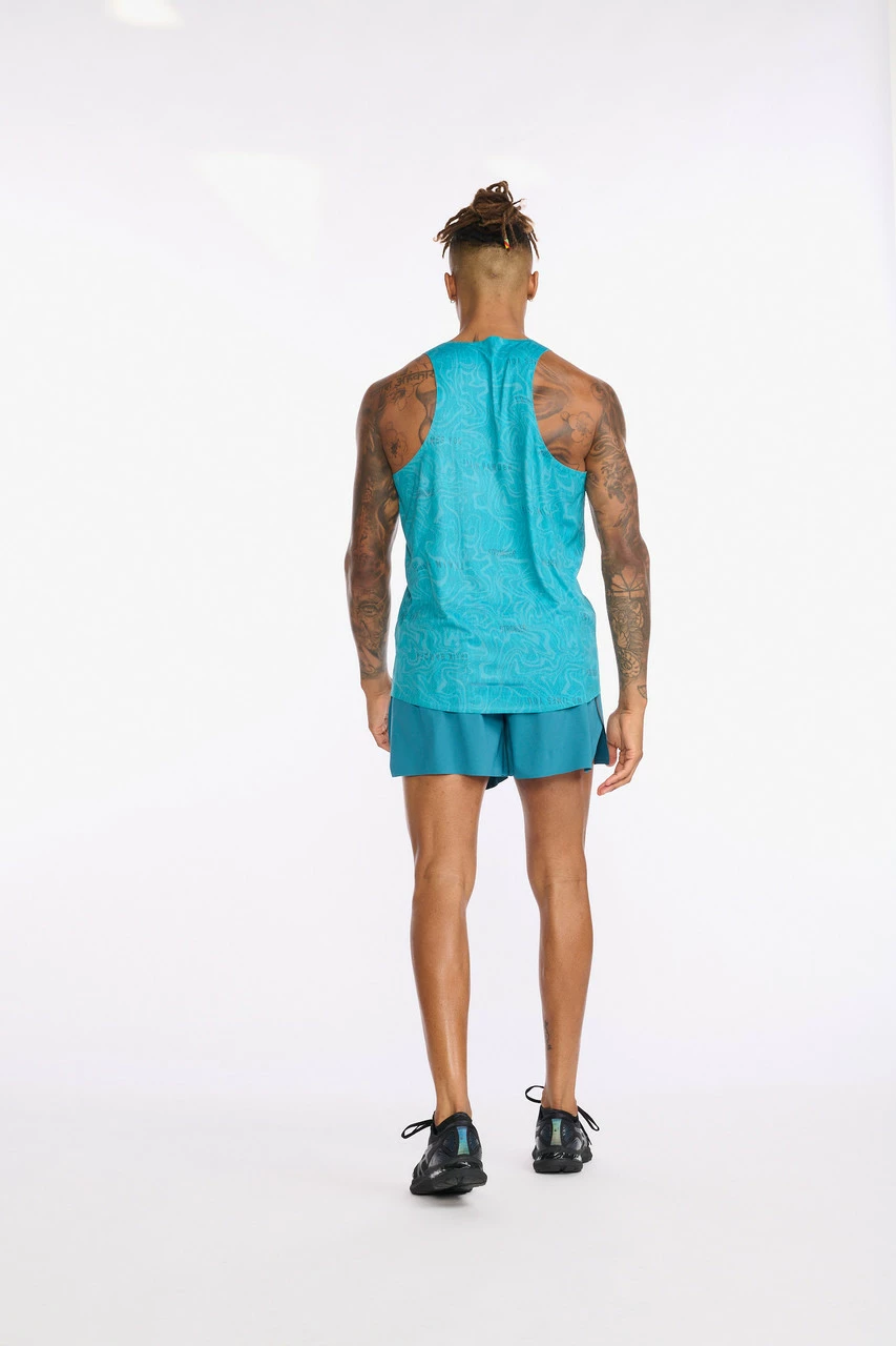 2XU - Light Speed Singlet - Men's - Motion/Oceanside Reflective - Image 7