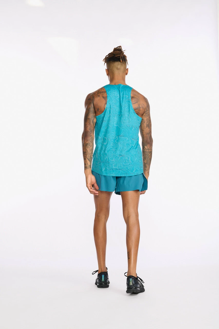 2XU - Light Speed Singlet - Men's - Motion/Oceanside Reflective - Image 9