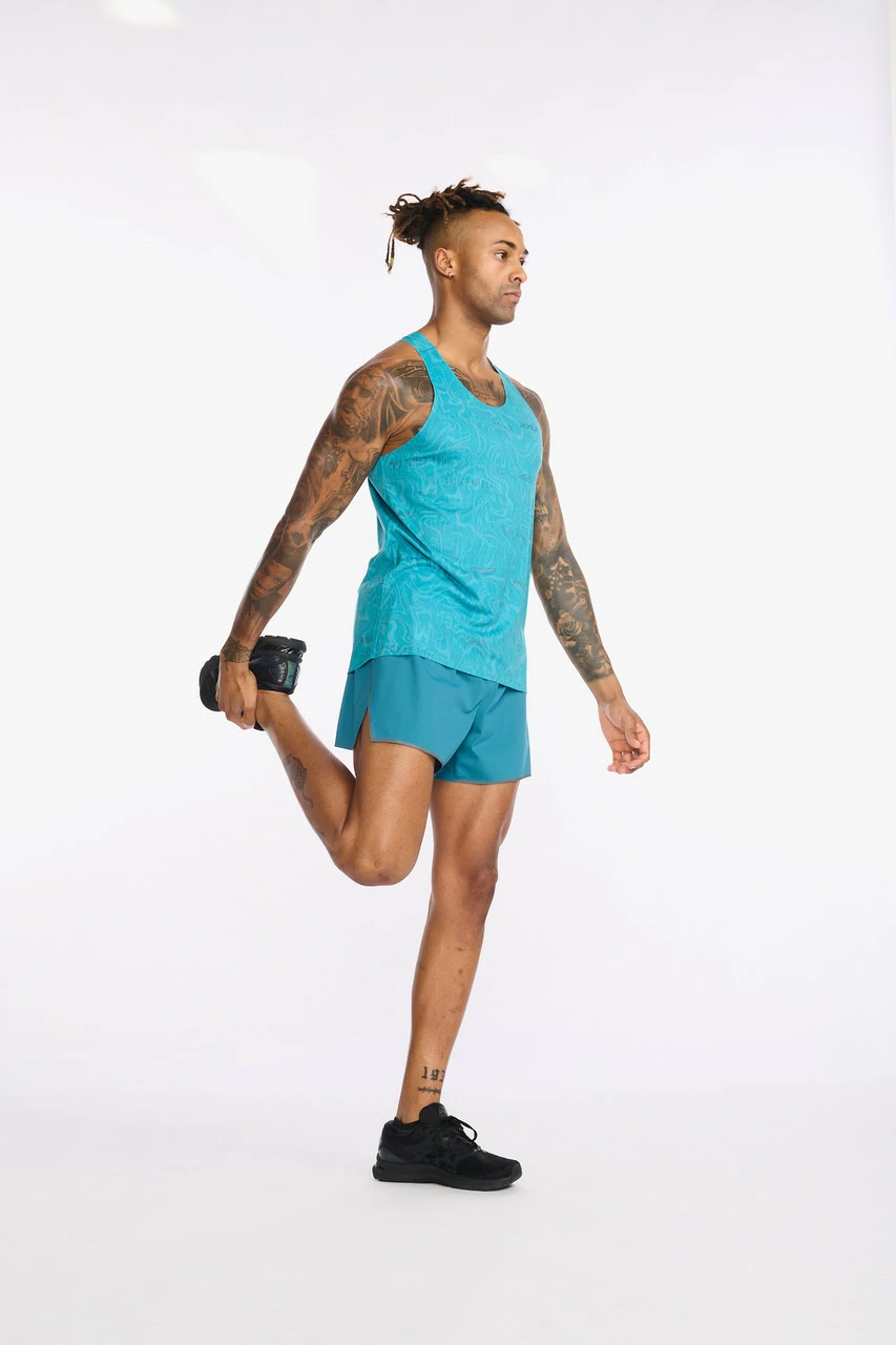 2XU - Light Speed Singlet - Men's - Motion/Oceanside Reflective - Image 12