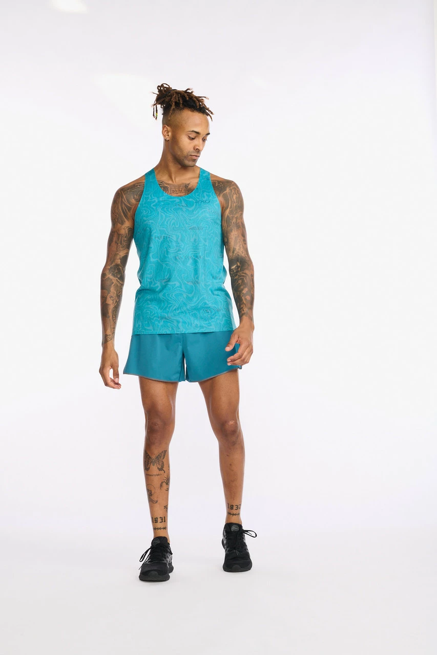 2XU - Light Speed Singlet - Men's - Motion/Oceanside Reflective - Image 13