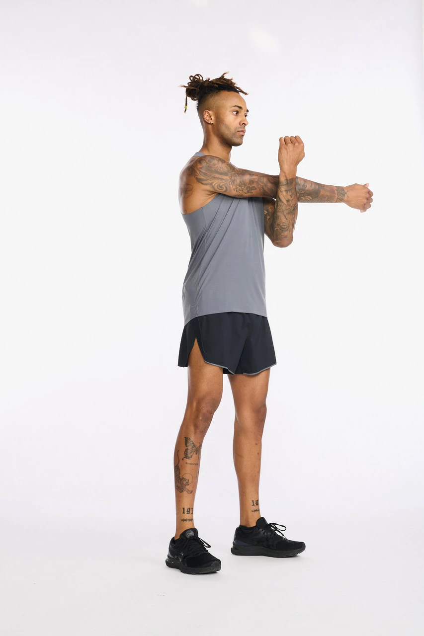 2XU - Light Speed Singlet - Men's - Turbulence/Silver Reflective - Image 13