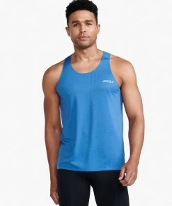2XU - Light Speed Tech Singlet - Men's - Starling/Black Reflective