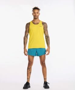 2XU - Light Speed Tech Singlet - Men's - Sulphur/Black Reflective