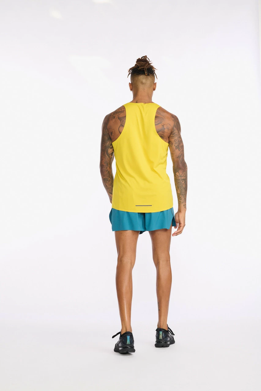 2XU - Light Speed Tech Singlet - Men's - Sulphur/Black Reflective 9 2XU - Light Speed Tech Singlet - Men's - Sulphur/Black Reflective - Image 9