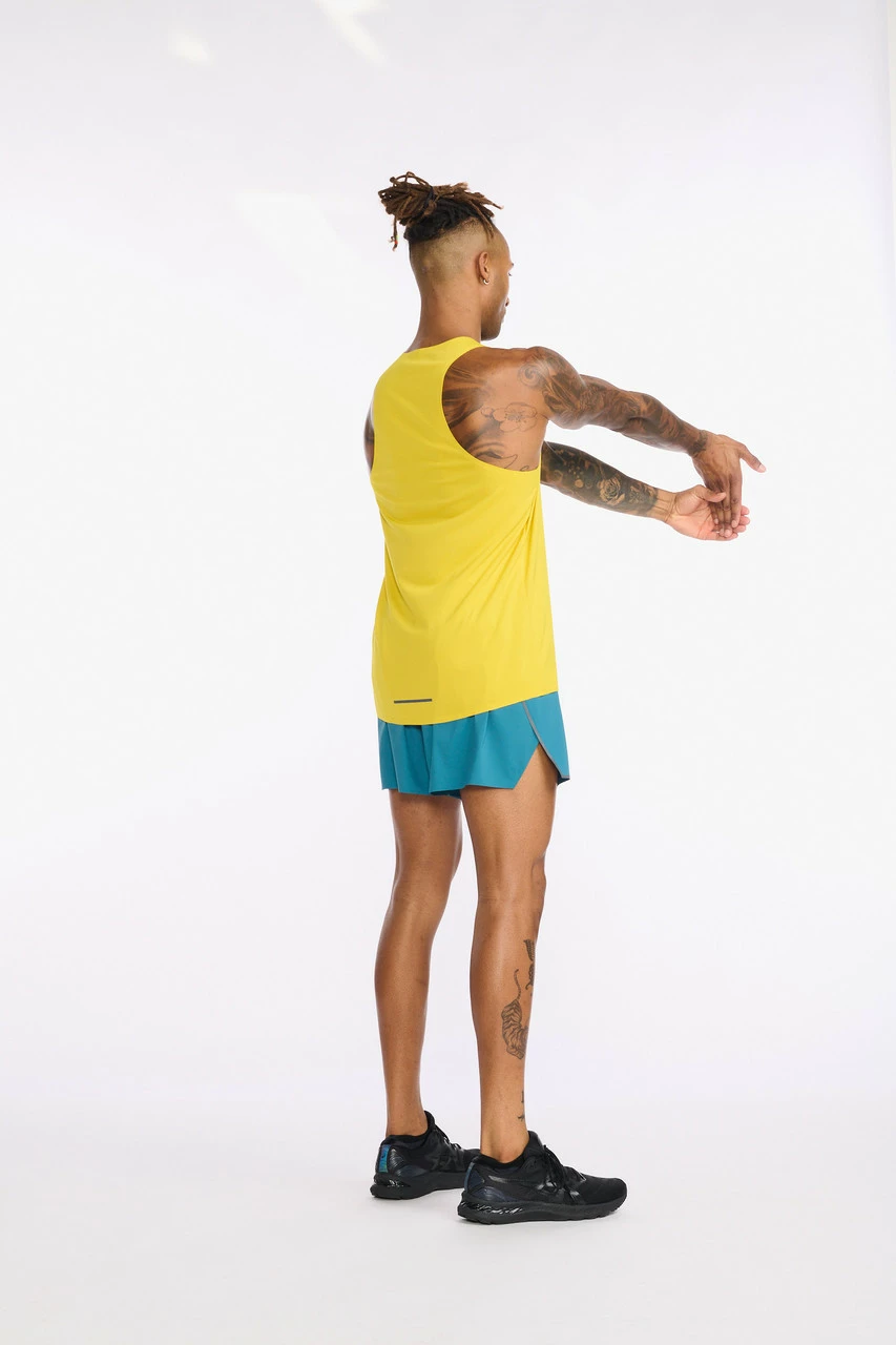 2XU - Light Speed Tech Singlet - Men's - Sulphur/Black Reflective 10 2XU - Light Speed Tech Singlet - Men's - Sulphur/Black Reflective - Image 10