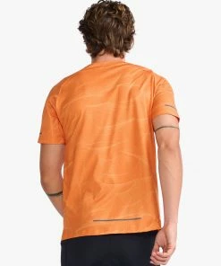2XU - Light Speed Tee - Men's - Spiral/Black Reflective -2XU-shop MR6502a SZE BRF 05 32662.1652690868