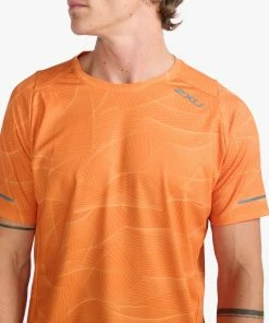 2XU - Light Speed Tee - Men's - Spiral/Black Reflective -2XU-shop MR6502a SZE BRF 20 20234.1652690868