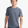 2XU - Light Speed Tee - Men's - Turbulence/Silver Reflective