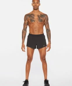 2XU - Light Speed Men's 3in Shorts - Black/Black Reflective