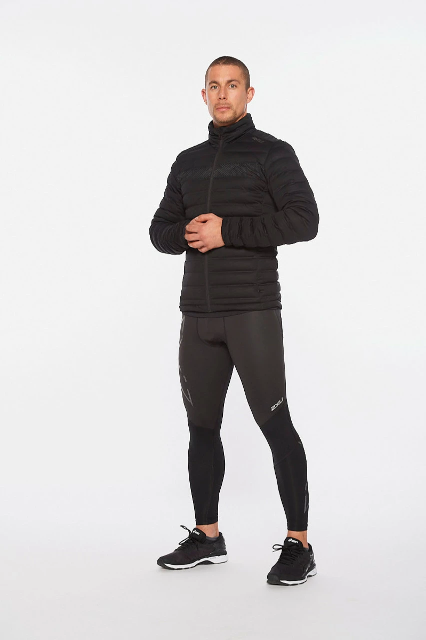 2XU - Ignition Men's Insulated Jacket - Black/Black Reflective - Image 11