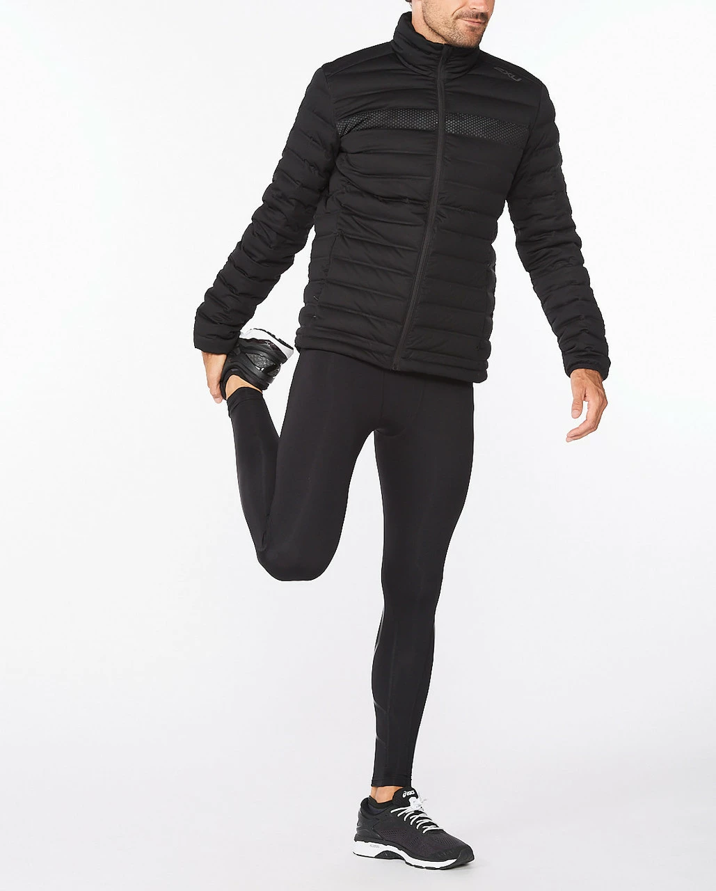 2XU - Ignition Men's Insulated Jacket - Black/Black Reflective - Image 10