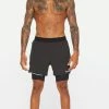 2XU - Aero Men's 2-In-1 7in Shorts - Black/Silver Reflective - 2023