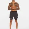 2XU - Aero Men's 2-In-1 5in Shorts - Black/Silver Reflective - 2023