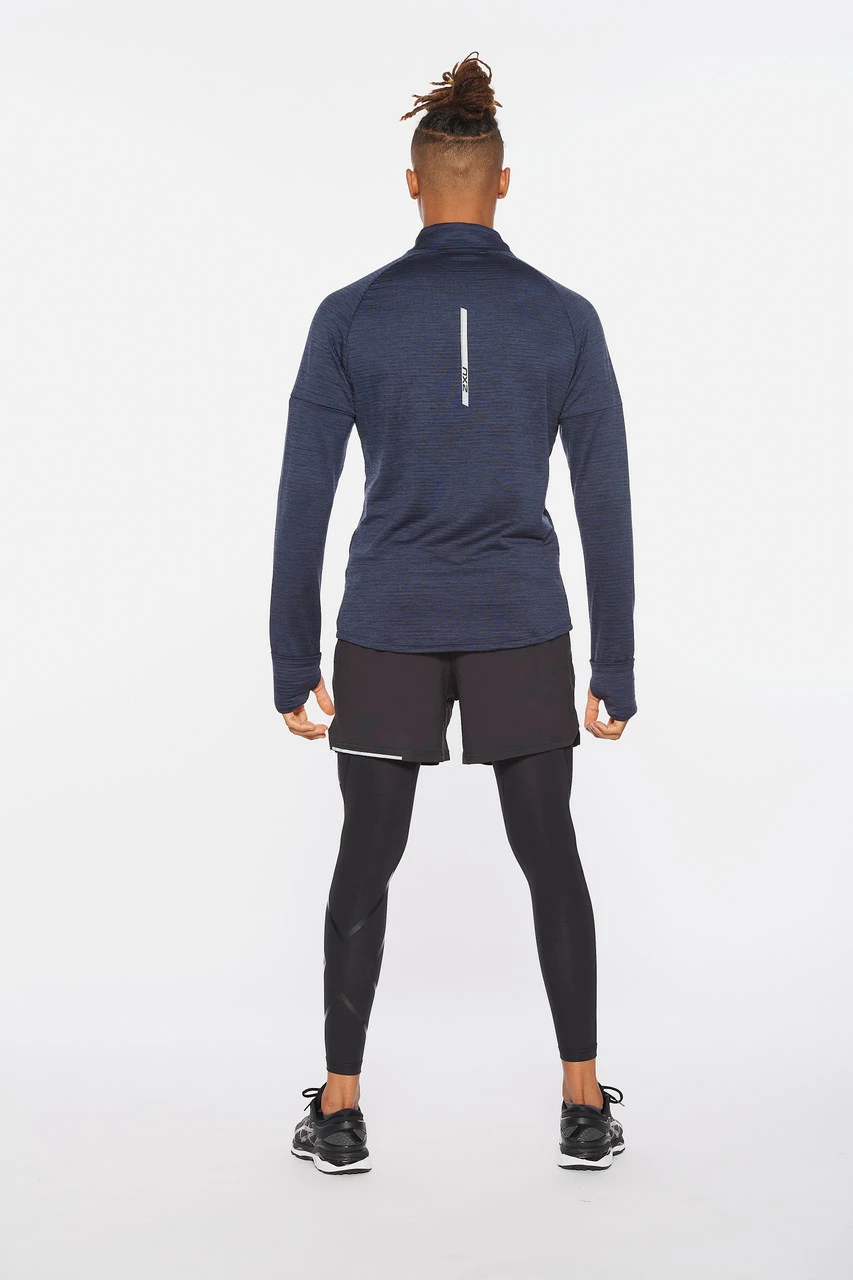 2XU - Ignition Men's 1/4-Zip Jacket - Midnight/Silver Reflective - Image 14