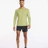 2XU - Aero Long Sleeve - Men's - Glade/Alpine Reflective
