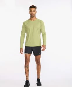 2XU - Aero Long Sleeve - Men's - Glade/Alpine Reflective