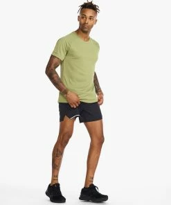 2XU - Aero Tee - Men's - Glade/Alpine Reflective