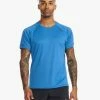 2XU - Aero Tee - Men's - Starling/Medieval Blue Reflect
